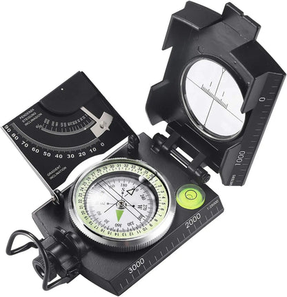Boussole Professionnelle Haute Précision avec Inclinomètre – Outil de Navigation pour Camping, Randonnée et Survie - BLACKBEARD OUTDOOR INDUSTRIES