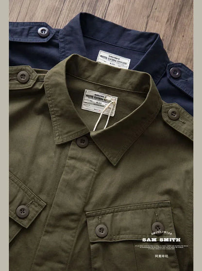 Veste Casual Vintage Amekaji Multi-Poches pour Homme - TCU - BLACKBEARD OUTDOOR INDUSTRIES