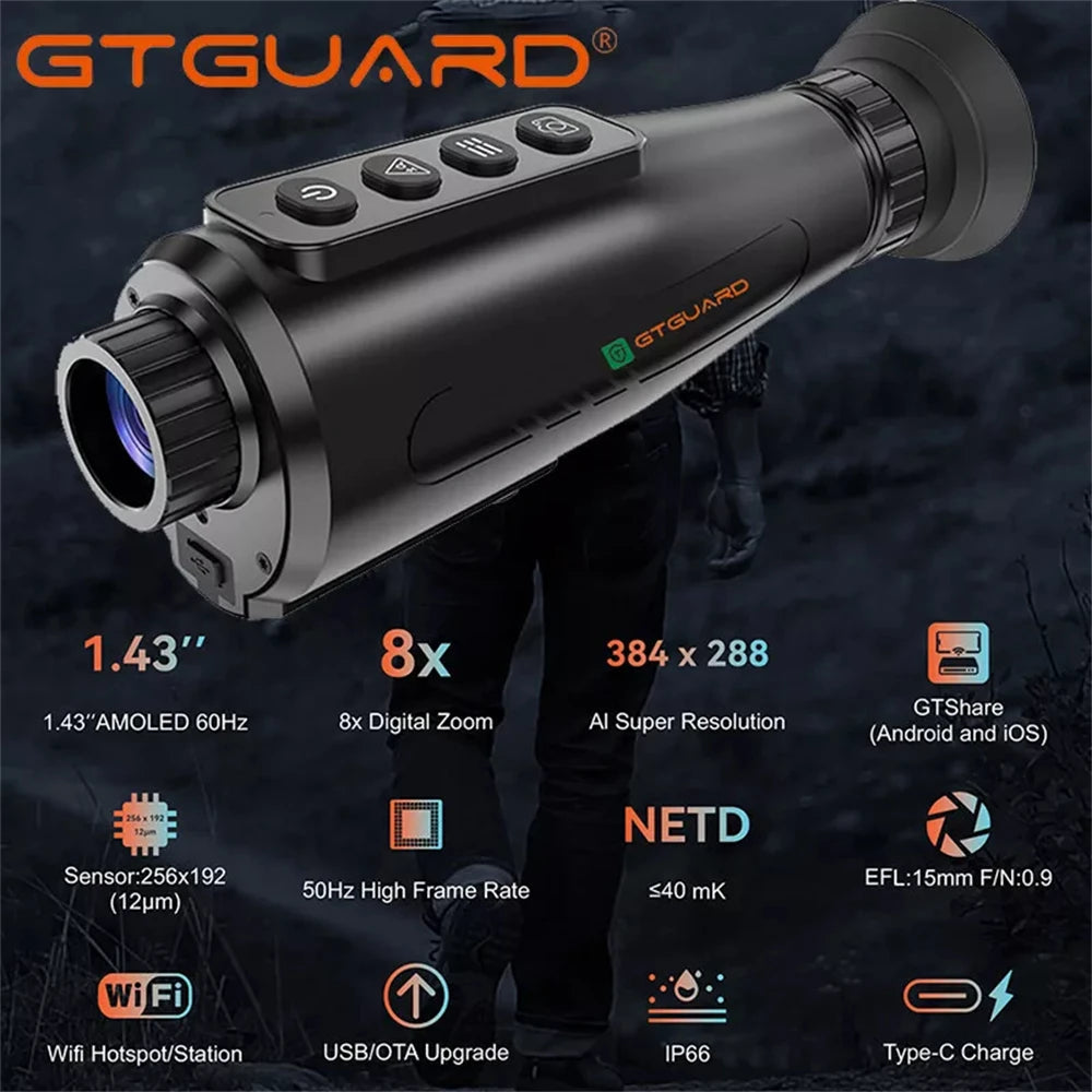GTGUARD Ai15 Monoculaire Thermique d’Imagerie – Vision Nocturne IR Haute Technologie Ma boutique