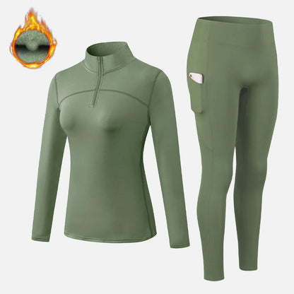 Ensemble de Sous-Vêtements Thermiques Femme – Longs Jambes Chaleur Maximale, Vêtement Thermique Deuxième Peau - BLACKBEARD OUTDOOR INDUSTRIES
