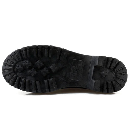 Bottes Femme en Cuir Véritable - Bottes à Plateforme avec Fermeture Éclair, Taille 35-46 - BLACKBEARD OUTDOOR INDUSTRIES