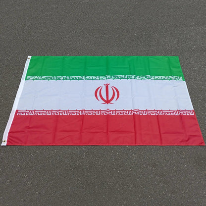 Drapeau de l'Iran - 3x5ft (90x150 cm) - Bannières en polyester BLACKBEARD OUTDOOR INDUSTRIES