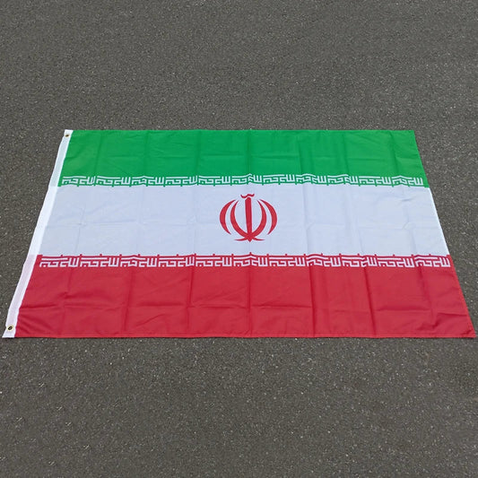 Drapeau de l'Iran - 3x5ft (90x150 cm) - Bannières en polyester BLACKBEARD OUTDOOR INDUSTRIES
