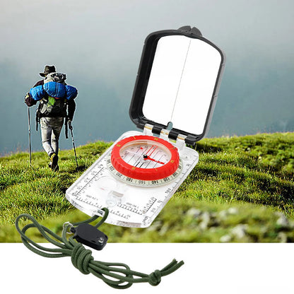 Boussole Numérique Portable Lumineuse avec LED - Boussole de Camping, Outil de Survie avec Anneau Fluorescent, Idéale pour Aventures en Plein Air - BLACKBEARD OUTDOOR INDUSTRIES