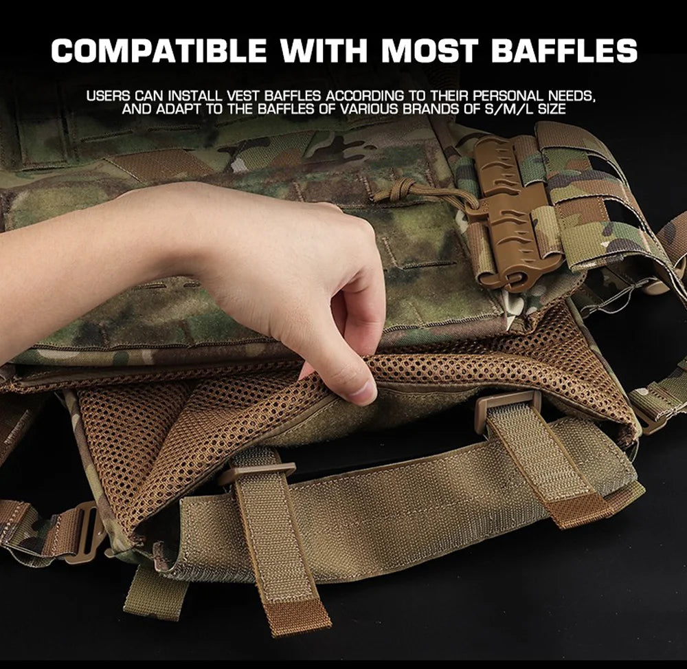 Gilet Tactique Outdoor 3.0 K19 pour Chasse – Porte Plaques MOLLE avec Système de Libération Rapide et Ceinture Ajustable – Équipement de Combat BLACKBEARD OUTDOOR INDUSTRIES