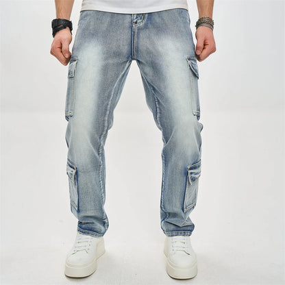 Jean Cargo Homme Style Motard à Multiples Poches – Modèle 2452B - BLACKBEARD OUTDOOR INDUSTRIES