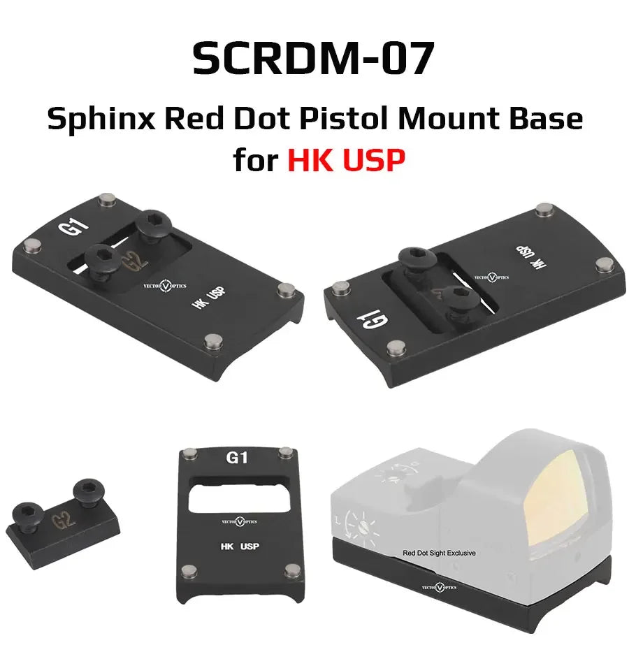 Adaptateur Universel pour Viseur Red Dot Airsoft M2/M4 – Montage sur Pistolet pour Accessoires Tactiques et de Chasse - BLACKBEARD OUTDOOR INDUSTRIES