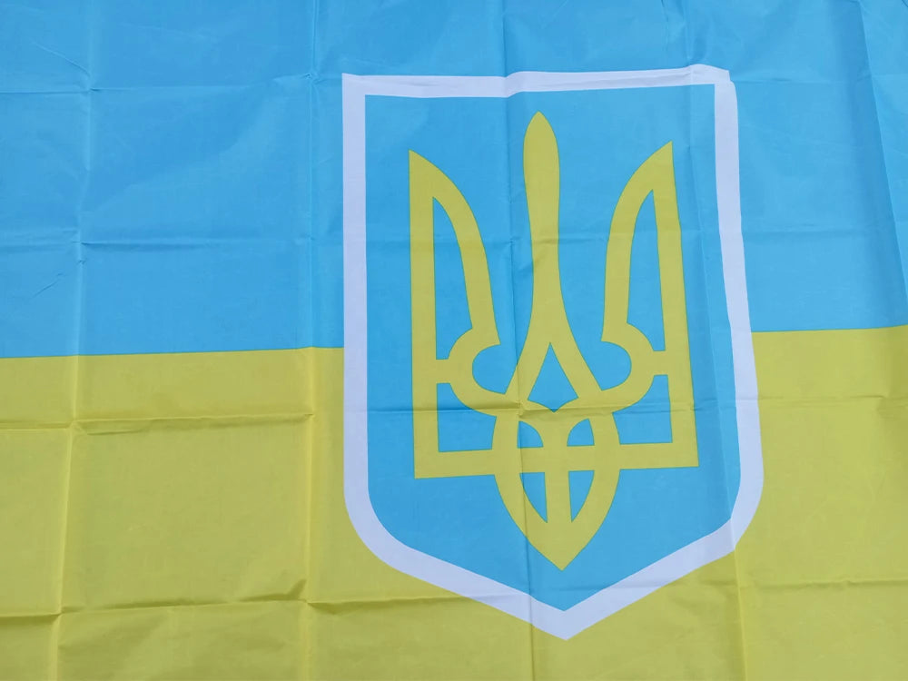 Drapeau Présidentiel Ukrainien – 90x150 cm – Bannière de l'Ukraine – Décoration Intérieure – 100% Polyester BLACKBEARD OUTDOOR INDUSTRIES