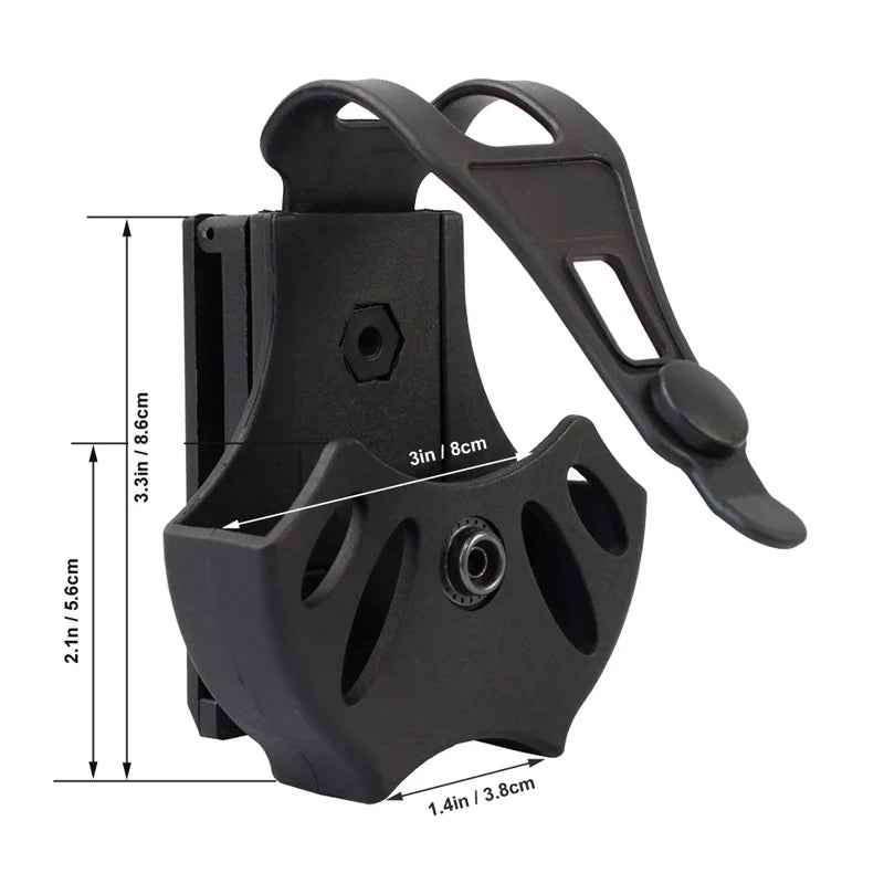 Étui Tactique pour Menottes avec Support Rotatif à 360° – Housse de Ceinture pour Menottes, Accessoire de Chasse et d'Équipement Tactique BLACKBEARD OUTDOOR INDUSTRIES