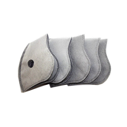 Filtres de Rechange Anti-Poussière PM2.5 à Charbon Actif – 5 Couches pour Masques de Cyclisme - BLACKBEARD OUTDOOR INDUSTRIES