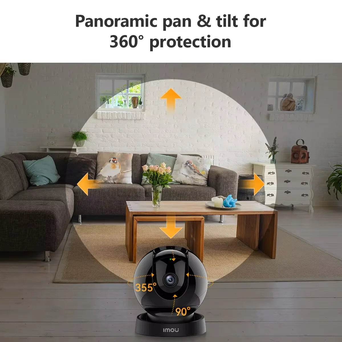 Caméra Intérieure IMOU Rex 3D 3MP/5MP Wi-Fi Détection Humaine & Animaux | Suivi Intelligent | Audio Bidirectionnel | Vision Panoramique 360° Ma boutique