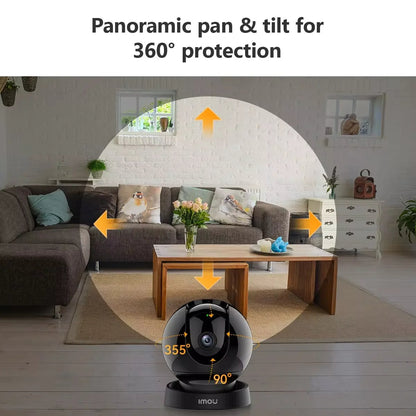Caméra Intérieure IMOU Rex 3D 3MP/5MP Wi-Fi Détection Humaine & Animaux | Suivi Intelligent | Audio Bidirectionnel | Vision Panoramique 360° Ma boutique