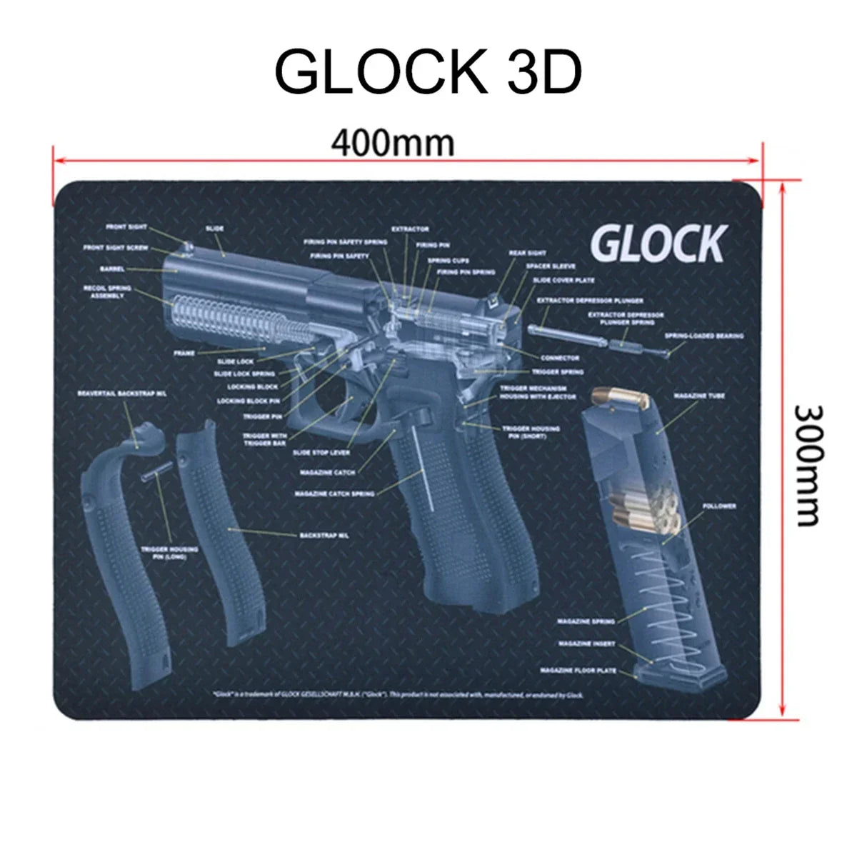 Tapis de Nettoyage pour Arme | Tapis Souris Multi-Armes – AR15, AK47, Remington 870, Glock, CZ75, P226, 1911… - BLACKBEARD OUTDOOR INDUSTRIES