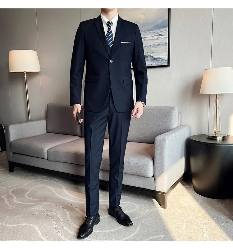 Costume Homme 3 Pièces - Élégant et Classique, Idéal pour Mariage et Événements Formels - Taille S-6XL BLACKBEARD OUTDOOR INDUSTRIES