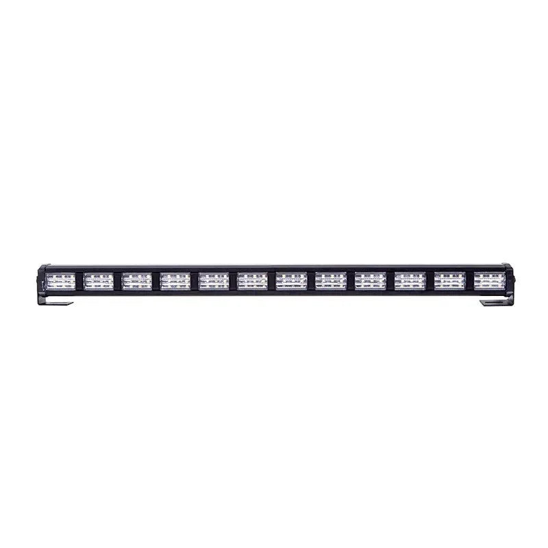Barre lumineuse d'urgence à LED 22 pouces avec 36 LED - Lampe de signalisation pour toit de voiture, lumière clignotante Amber/Blanc, 12-24V BLACKBEARD OUTDOOR INDUSTRIES