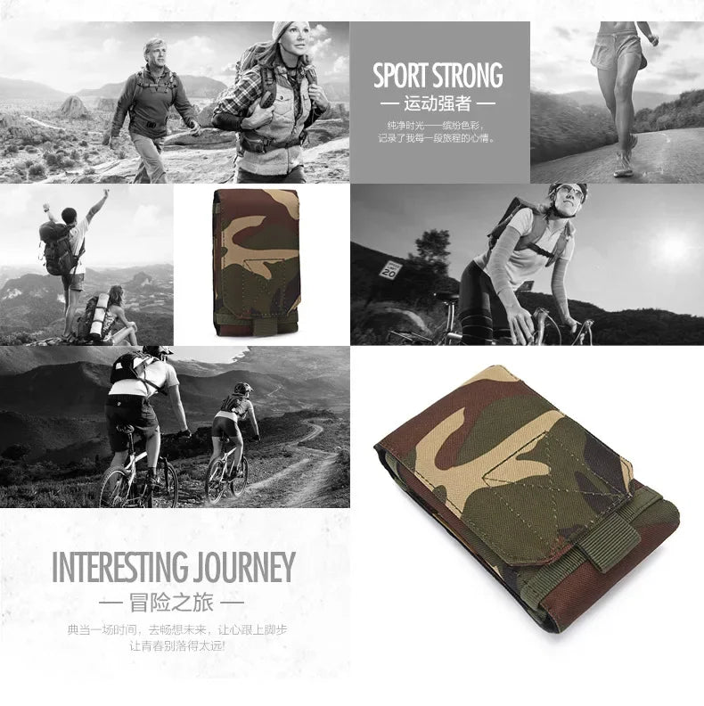 Poche Tactique Outdoor – Support Téléphone Camouflage pour Ceinture – Étui Étanche en Nylon 600D pour Sports, Chasse et Activités Extérieures - BLACKBEARD OUTDOOR INDUSTRIES