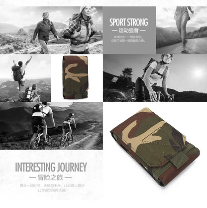 Poche Tactique Outdoor – Support Téléphone Camouflage pour Ceinture – Étui Étanche en Nylon 600D pour Sports, Chasse et Activités Extérieures - BLACKBEARD OUTDOOR INDUSTRIES
