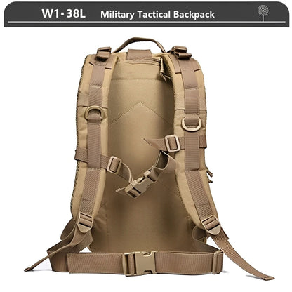 Sac à Dos Tactique 3 Jours – 38/45L | Imperméable, Résistant, Molle | Randonnée, Militaire, Survie - BLACKBEARD OUTDOOR INDUSTRIES