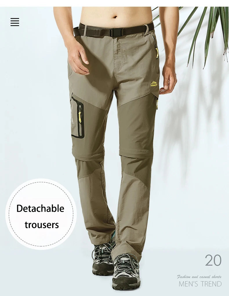 Pantalon de Randonnée Homme Été – Convertible, Séchage Rapide, Multi-Poches, Extensible - BLACKBEARD OUTDOOR INDUSTRIES