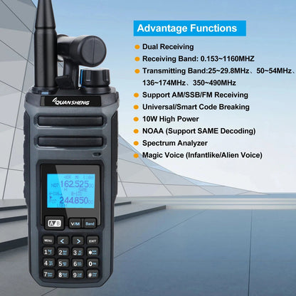 Talkie Walkie Quansheng TK11(5) Digital – Puissance 5-10W | DTMF/CTCSS/DCS | VOX | 10 Sets de Jammers Ma boutique