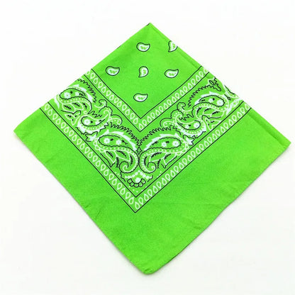 Bandana Carré Hip Hop en Coton – 54x54 cm, Imprimé Paisley - BLACKBEARD OUTDOOR INDUSTRIES