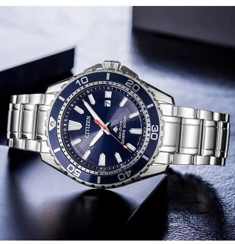 Montre Homme Citizen BM8475-26E – Énergie Solaire Éco-Drive – Étanche 200M – Bracelet Cuir – Design Sport & Élégant - BLACKBEARD OUTDOOR INDUSTRIES
