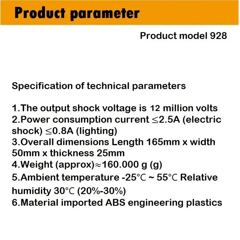 shockers éléctrique TW800 et 928 Ma boutique