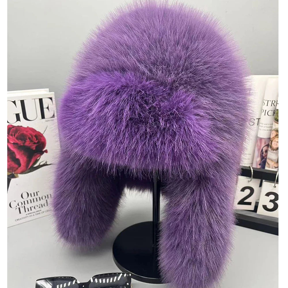 Chapka Saga Furs en Faux Vison Bleu - BLACKBEARD OUTDOOR INDUSTRIES
