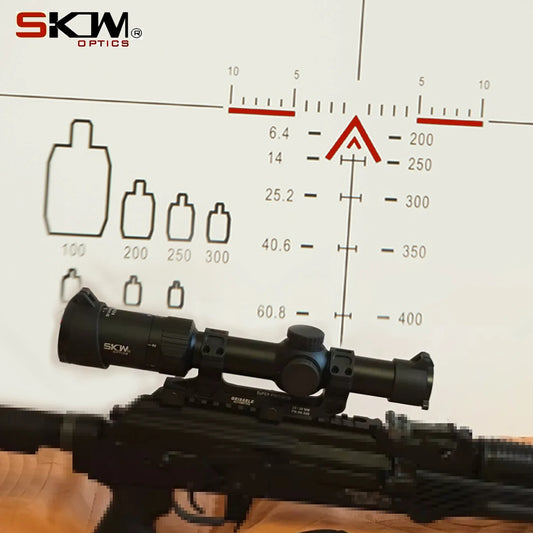 Lunette de visée SKWoptics 1.25-5x26A - Réticule BDC AK47 | Optique Tactique 30mm - BLACKBEARD OUTDOOR INDUSTRIES