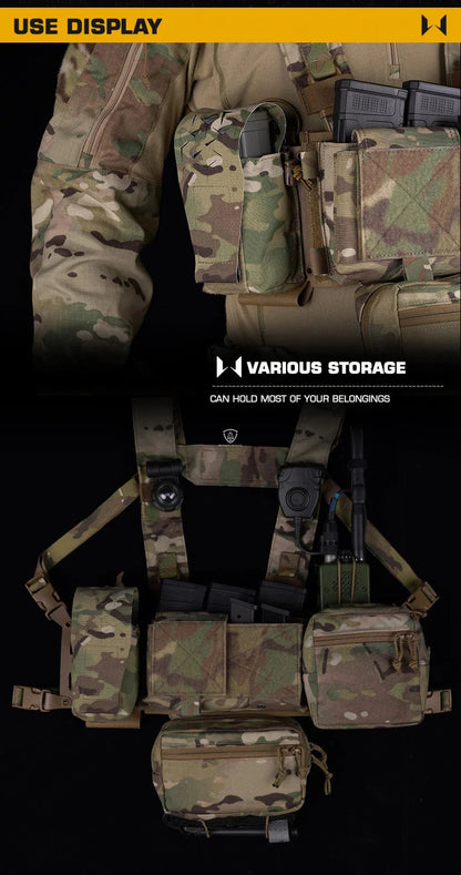 Poche de Rangement Multifonction SPUD Molle pour Radio, Accessoires d'Équipement Tactique, Poche Magasin 5.56mm et 7.62mm - POSEIDON DEFENSE BLACKBEARD OUTDOOR INDUSTRIES