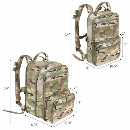 KRYDEX Tactical Flatpack D3 Backpack & D3CR Chest Rig Vest - Système modulable Camouflage pour Chasse, Airsoft et Activités Extérieures BLACKBEARD OUTDOOR INDUSTRIES