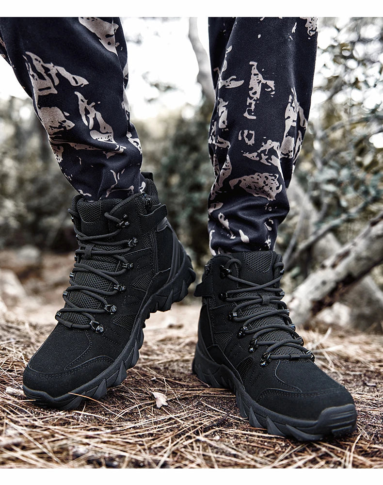 Bottes de Combat Tactiques Améliorées pour Homme - Chaussures de Randonnée Résistantes et Respirantes BLACKBEARD OUTDOOR INDUSTRIES
