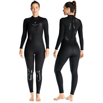 Combinaison de Plongée Femme 3 mm – Monopièce Épaissie à Manches Longues - BLACKBEARD OUTDOOR INDUSTRIES