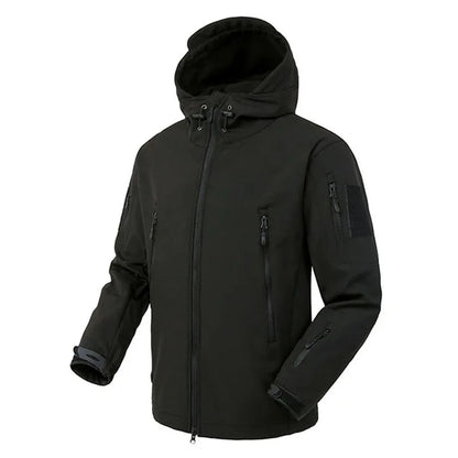 Veste Soft Shell Militaire Shark Skin – Veste Tactique Hommes, Coupe-Vent et Imperméable, Manteau Bomber à Capuche, Veste de Combat Armée pour Homme BLACKBEARD OUTDOOR INDUSTRIES