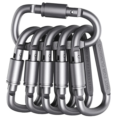 Set de 4 Mousquetons en Aluminium Alliage – Clip Porte-Clés Camping & Survie EDC - BLACKBEARD OUTDOOR INDUSTRIES