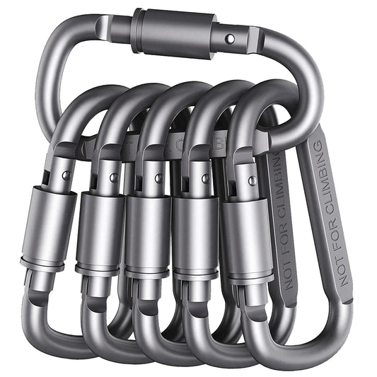 Set de 4 Mousquetons en Aluminium Alliage – Clip Porte-Clés Camping & Survie EDC - BLACKBEARD OUTDOOR INDUSTRIES
