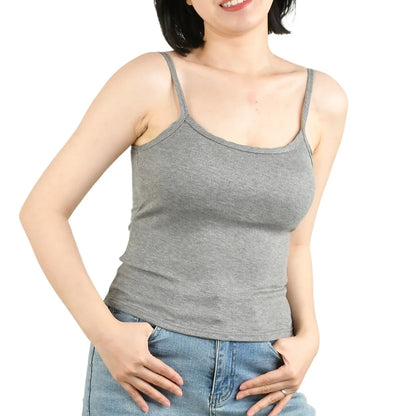 Débardeur Femme à Bretelles Fines avec Coques | Camisole Rembourrée Été – Sport & Casual | S-XL - BLACKBEARD OUTDOOR INDUSTRIES
