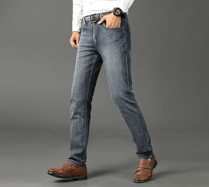 Jeans Business Homme – Coupe Droite Stretch, Bleu/Noir, Denim Classique BLACKBEARD OUTDOOR INDUSTRIES