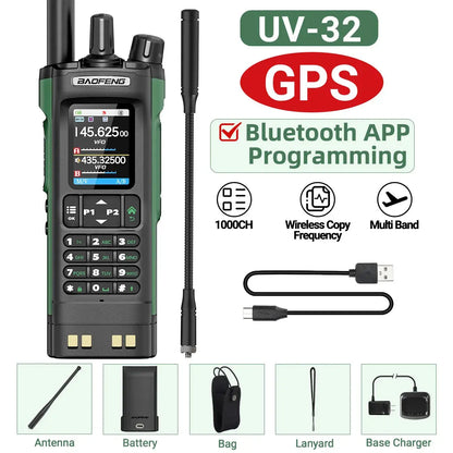 Talkie-Walkie Baofeng UV-32 – Programmation Bluetooth & GPS Intégré Ma boutique