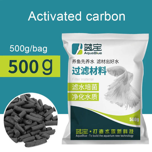 Charbon Actif Filtre Biologique pour Aquarium –  granulés 500g Ma boutique