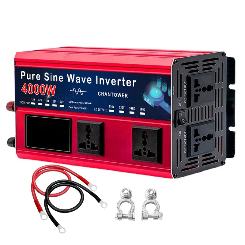 Onduleur Pur Sinus 5500W / 5000W – DC 12V/24V/48V/60V/72V à AC 110V/220V - BLACKBEARD OUTDOOR INDUSTRIES