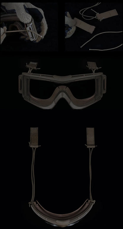 Lunettes Tactiques W810 – Protection Balistique Anti-UV – Antipoussière et Antivent – Pour Airsoft, Moto, Ski, Randonnée et Tir - BLACKBEARD OUTDOOR INDUSTRIES