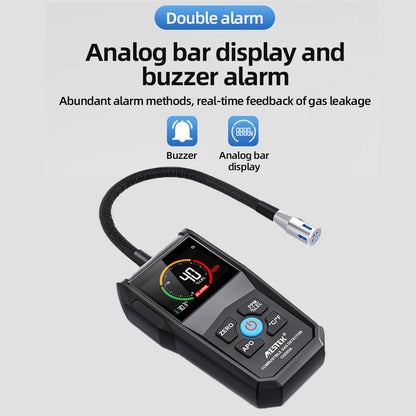 Détecteur de Fuite de Gaz Inflammable – Analyseur de Gaz Naturel, LPG, Méthane, Alcool (50000 PPM/LEL%) avec Sonde Flexible - BLACKBEARD OUTDOOR INDUSTRIES