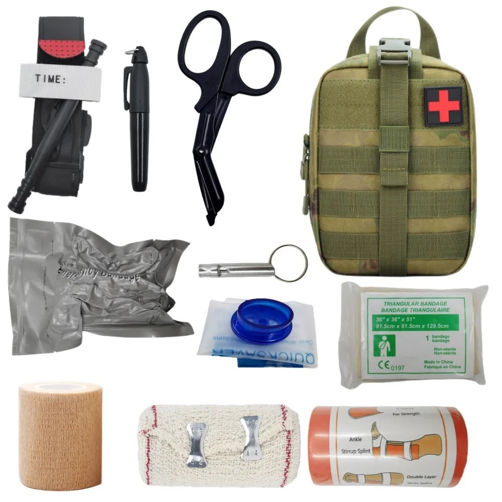 Kit de Premiers Secours Tactique – IFAK EMT Militaire avec Poche MOLLE Ma boutique