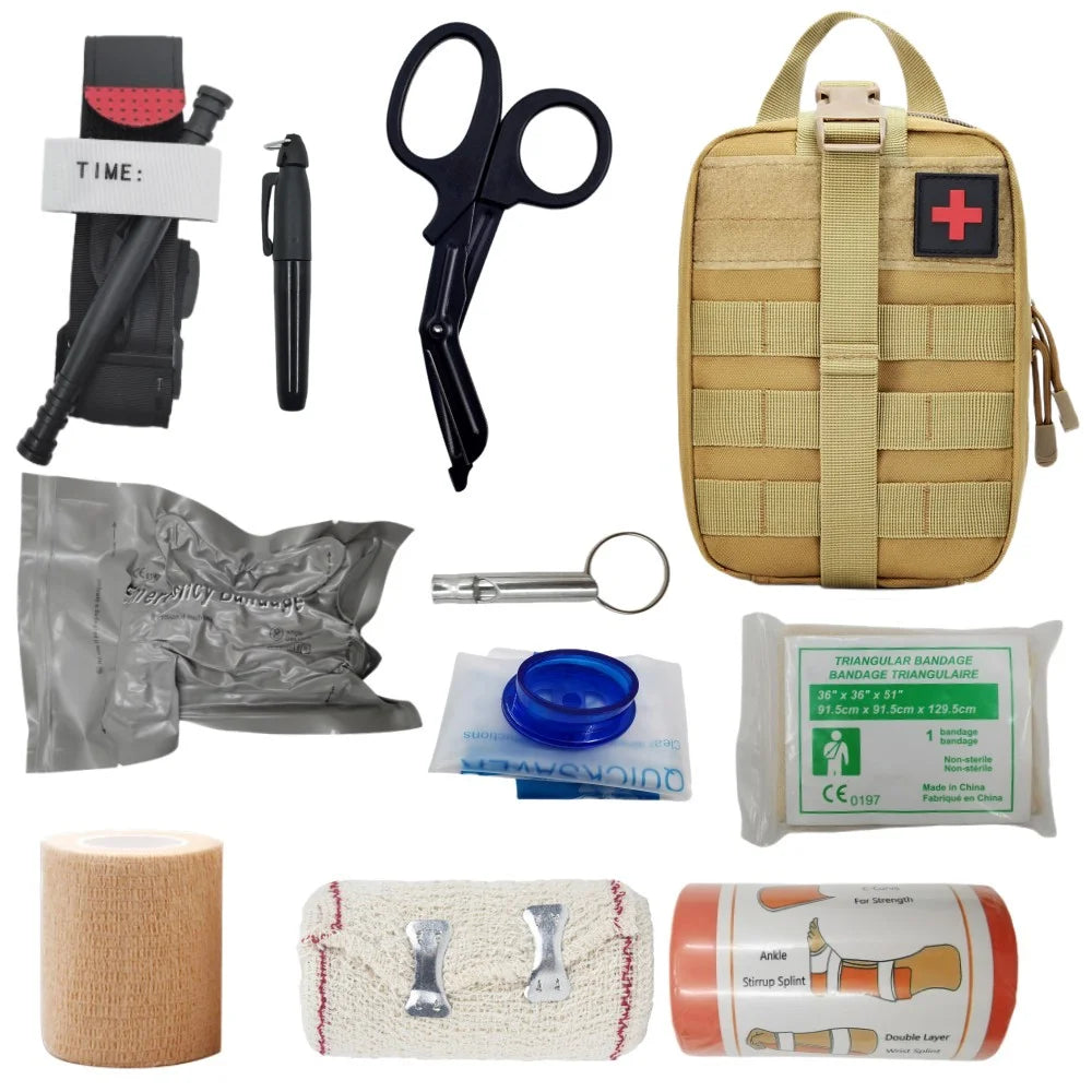 Kit de Premiers Secours Tactique – IFAK EMT Militaire avec Poche MOLLE Ma boutique