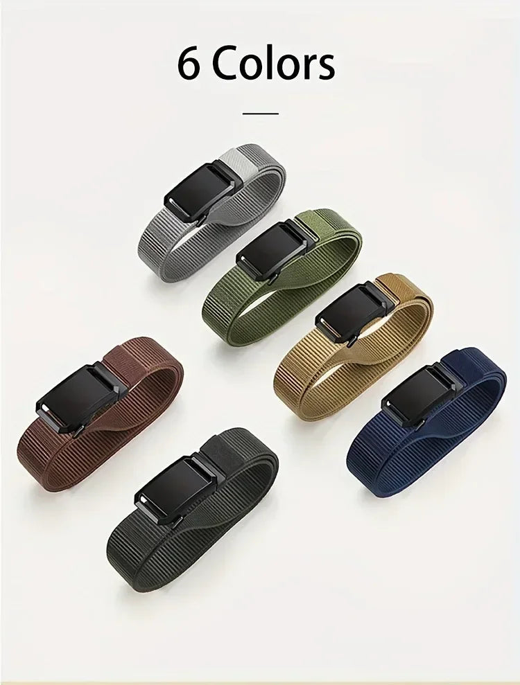 Ceinture Automatique à Boucle – Ceinture en Toile Tactique, Casual et Outdoor pour Homme, Idéale pour le Travail, l’Entraînement Militaire et les Activités de Plein Air - BLACKBEARD OUTDOOR INDUSTRIES