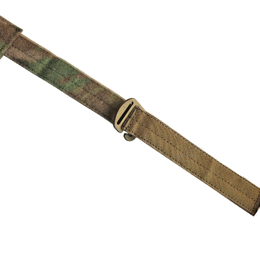 Ceinture Tactique Ferro Style Bison avec Boucle Métallique à Détachement Rapide - Ceinture Légère en Nylon 1000D pour Paintball et Chasse BLACKBEARD OUTDOOR INDUSTRIES