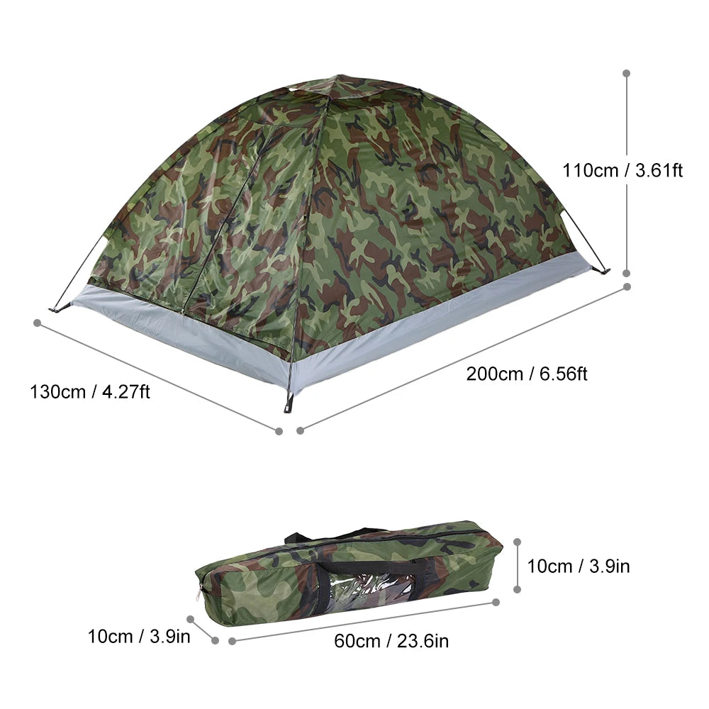 TOMSHOO Tente de Camping Camouflage – 2 Personnes | Tente Compacte & Ultra-Légère pour Été et Plein Air - BLACKBEARD OUTDOOR INDUSTRIES