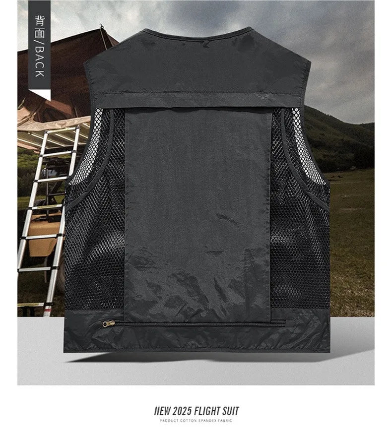 Gilet Tactique Homme Été – 14 Poches, Mesh Respirant - BLACKBEARD OUTDOOR INDUSTRIES