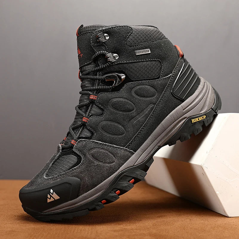Bottes de Randonnée Hautes pour Homme – Chaussures Outdoor d’Hiver, Lacets, Antidérapantes, Confortables et Chaudes, Idéales pour Trekking et Activités Sportives - BLACKBEARD OUTDOOR INDUSTRIES